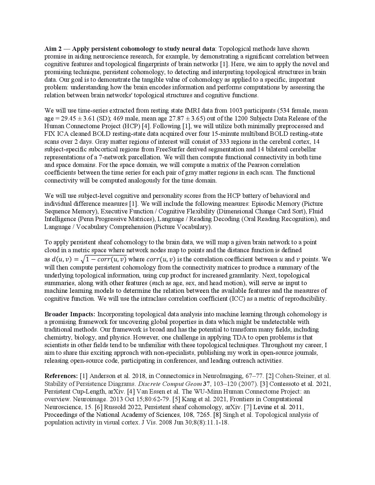 My NSF GRFP Research Proposal, page 2 of 2